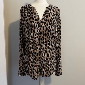 INC International Concepts Animal Print Blouse